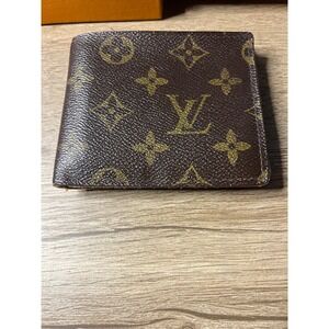 Louis‎ Vuitton Monogram Bifold Wallet Money Clip Made in France